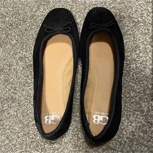 NWOT GB Black Velvet Flats